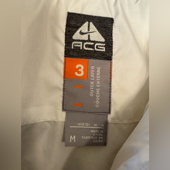 Vintage Y2K Nike ACG White Puffer Winter Jacket Size Medium - Picture 4 of 4